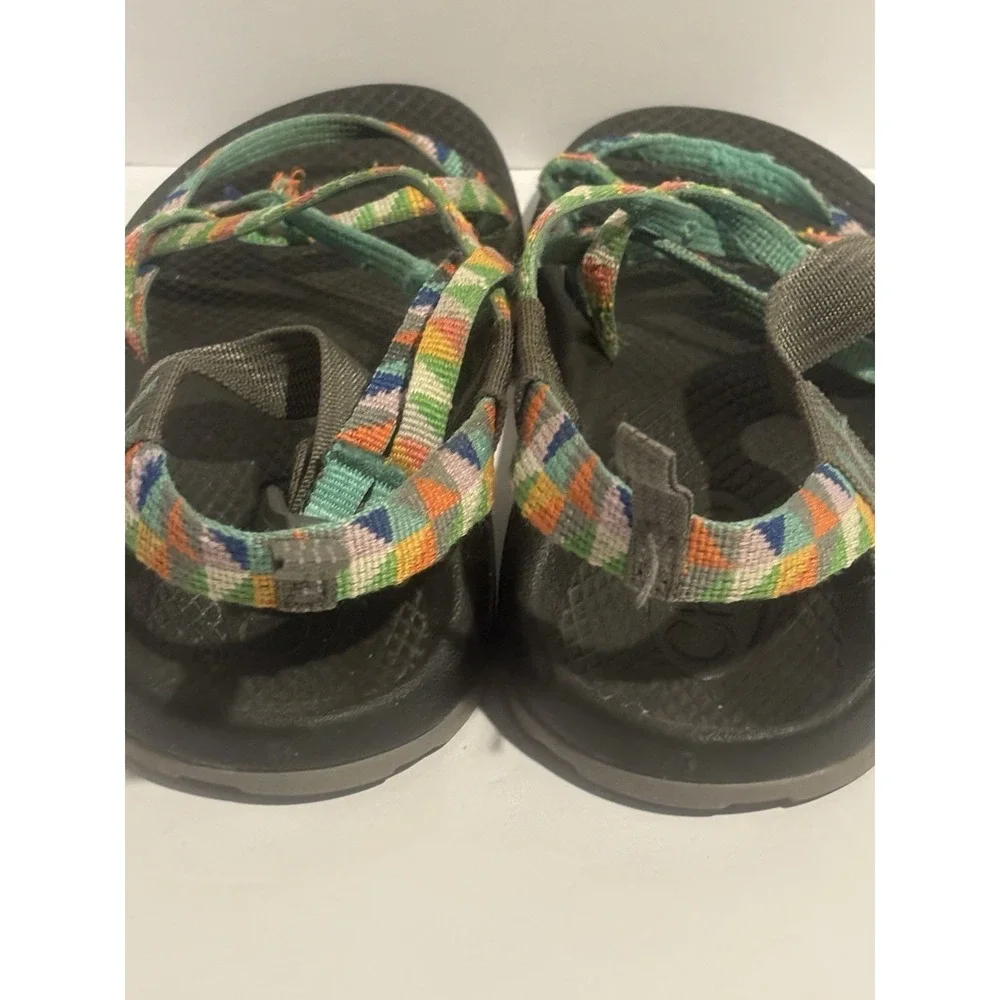 Chaco Z/1‎ Youth Girls Strappy Sport Hiking Sandals Outdoor Orange Blue Size 3